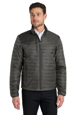 jacket j850grisfrente Port Authority Packable Puffy Jacket RJ850